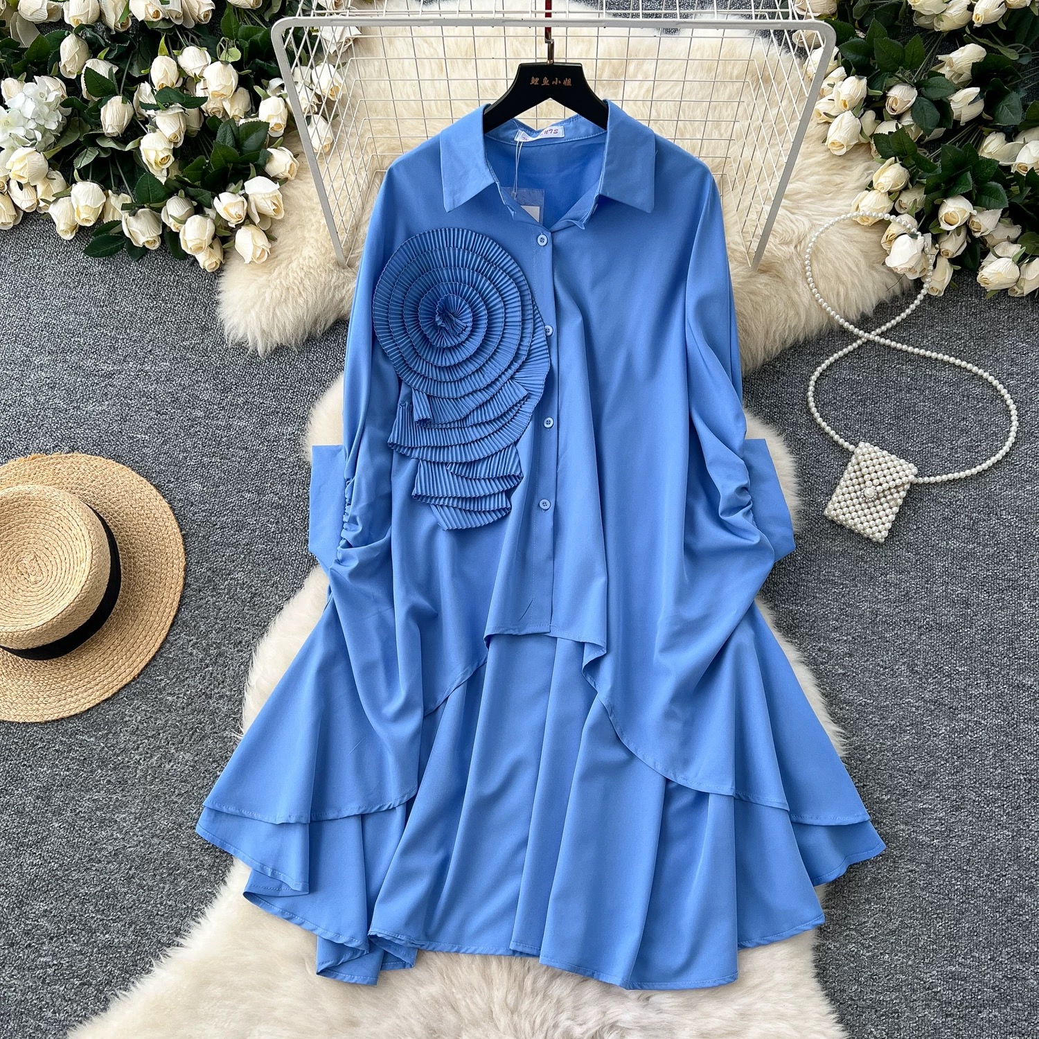 Downtown club shirt dress SD118 images